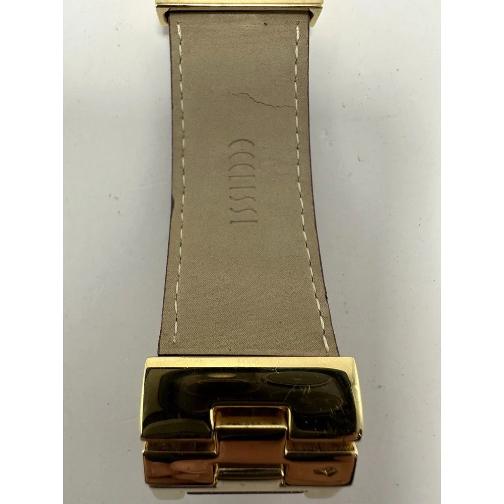 Ecclissi 80215 New Battery Gold Tone Ladies MOP‎ Watch 25MM 7